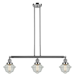 Franklin Restoration Three Light Island Pendant in Polished Nickel (405|213-PN-G534)