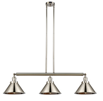 Franklin Restoration Three Light Island Pendant in Polished Nickel (405|213-PN-M10-PN)