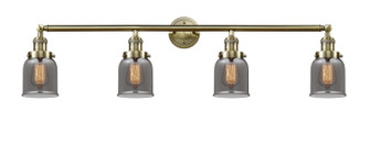 Franklin Restoration Four Light Bath Vanity in Antique Brass (405|215-AB-G53)