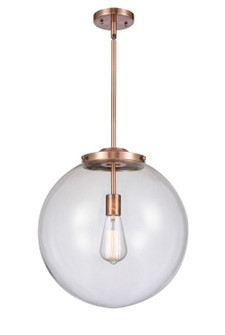 Franklin Restoration LED Pendant in Antique Copper (405|221-1S-AC-G202-16-LED)