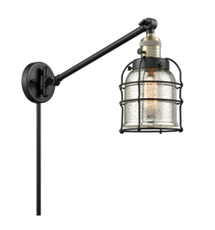 Franklin Restoration One Light Swing Arm Lamp in Black Antique Brass (405|237-BAB-G58-CE)