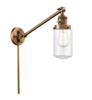 Franklin Restoration One Light Swing Arm Lamp in Brushed Brass (405|237-BB-G312)