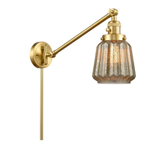 Franklin Restoration One Light Swing Arm Lamp in Satin Gold (405|237-SG-G146)