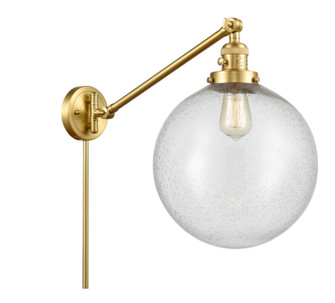 Franklin Restoration One Light Swing Arm Lamp in Satin Gold (405|237-SG-G204-12)
