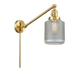 Franklin Restoration One Light Swing Arm Lamp in Satin Gold (405|237-SG-G262)