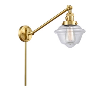 Franklin Restoration One Light Swing Arm Lamp in Satin Gold (405|237-SG-G532)