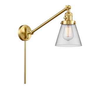 Franklin Restoration One Light Swing Arm Lamp in Satin Gold (405|237-SG-G62)