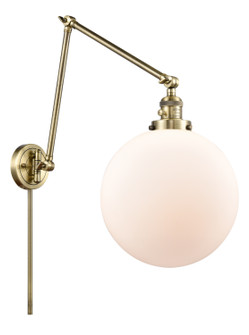 Franklin Restoration One Light Swing Arm Lamp in Antique Brass (405|238-AB-G201-12)