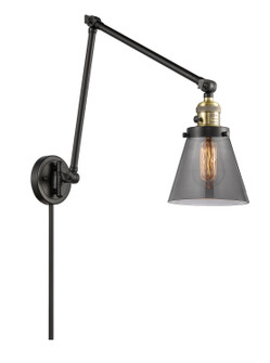 Franklin Restoration One Light Swing Arm Lamp in Black Antique Brass (405|238-BAB-G63)
