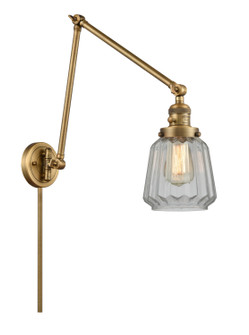Franklin Restoration LED Swing Arm Lamp in Brushed Brass (405|238-BB-G142-LED)