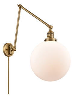 Franklin Restoration One Light Swing Arm Lamp in Brushed Brass (405|238-BB-G201-12)