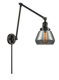 Franklin Restoration One Light Swing Arm Lamp in Matte Black (405|238-BK-G173)