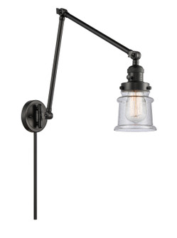 Franklin Restoration LED Swing Arm Lamp in Matte Black (405|238-BK-G184S-LED)