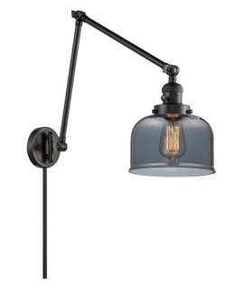 Franklin Restoration One Light Swing Arm Lamp in Matte Black (405|238-BK-G73)