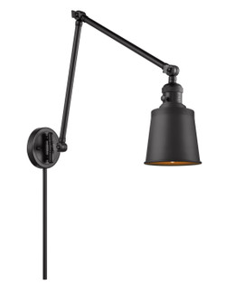 Franklin Restoration One Light Swing Arm Lamp in Matte Black (405|238-BK-M9-BK)