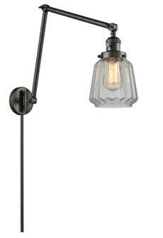 Franklin Restoration One Light Swing Arm Lamp in Oil Rubbed Bronze (405|238-OB-G142)