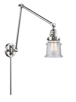 Franklin Restoration One Light Swing Arm Lamp in Polished Chrome (405|238-PC-G184S)