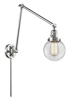 Franklin Restoration One Light Swing Arm Lamp in Polished Chrome (405|238-PC-G202-6)