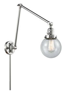 Franklin Restoration One Light Swing Arm Lamp in Polished Chrome (405|238-PC-G204-6)