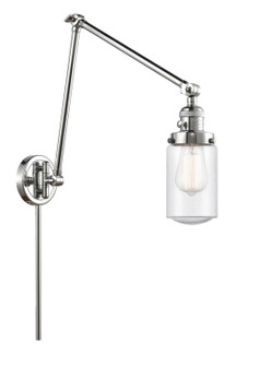 Franklin Restoration One Light Swing Arm Lamp in Polished Chrome (405|238-PC-G314)