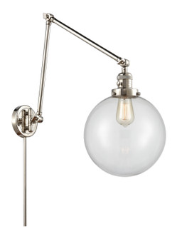 Franklin Restoration One Light Swing Arm Lamp in Polished Nickel (405|238-PN-G202-10)