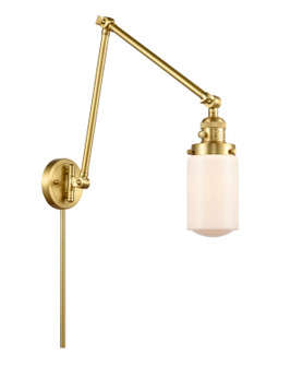 Franklin Restoration One Light Swing Arm Lamp in Satin Gold (405|238-SG-G311)