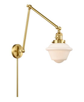 Franklin Restoration One Light Swing Arm Lamp in Satin Gold (405|238-SG-G531)