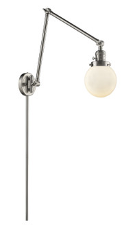 Franklin Restoration LED Swing Arm Lamp in Brushed Satin Nickel (405|238-SN-G201-6-LED)