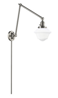 Franklin Restoration One Light Swing Arm Lamp in Brushed Satin Nickel (405|238-SN-G531)