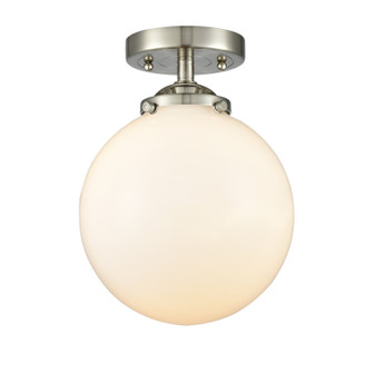 Nouveau LED Semi-Flush Mount in Brushed Satin Nickel (405|284-1C-SN-G201-8-LED)