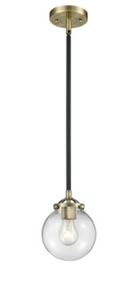 Nouveau LED Mini Pendant in Black Antique Brass (405|284-1S-BAB-G202-6-LED)