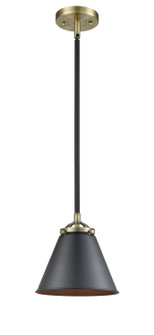 Nouveau LED Mini Pendant in Black Antique Brass (405|284-1S-BAB-M13-BK-LED)