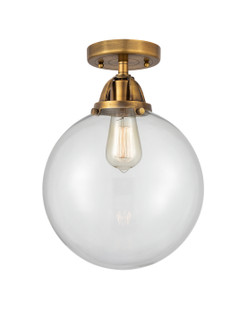 Nouveau 2 One Light Semi-Flush Mount in Brushed Brass (405|288-1C-BB-G202-10)