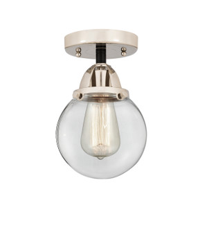 Nouveau 2 LED Semi-Flush Mount in Black Polished Nickel (405|288-1C-BPN-G202-6-LED)