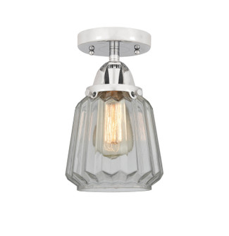 Nouveau 2 One Light Semi-Flush Mount in Polished Chrome (405|288-1C-PC-G142)