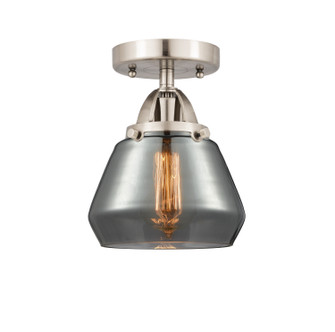 Nouveau 2 One Light Semi-Flush Mount in Brushed Satin Nickel (405|288-1C-SN-G173)