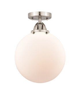 Nouveau 2 One Light Semi-Flush Mount in Brushed Satin Nickel (405|288-1C-SN-G201-10)