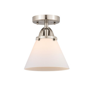 Nouveau 2 One Light Semi-Flush Mount in Brushed Satin Nickel (405|288-1C-SN-G41)