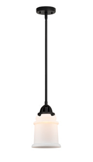 Nouveau 2 One Light Mini Pendant in Matte Black (405|288-1S-BK-G181)