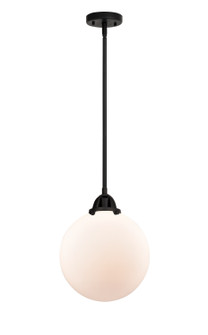 Nouveau 2 LED Mini Pendant in Matte Black (405|288-1S-BK-G201-10-LED)