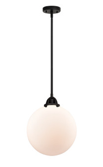 Nouveau 2 LED Mini Pendant in Matte Black (405|288-1S-BK-G201-12-LED)