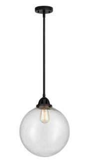 Nouveau 2 LED Mini Pendant in Matte Black (405|288-1S-BK-G204-12-LED)