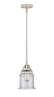 Nouveau 2 One Light Mini Pendant in Polished Nickel (405|288-1S-PN-G184)
