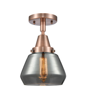 Caden One Light Flush Mount in Antique Copper (405|447-1C-AC-G173)