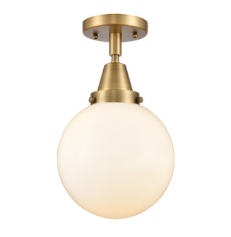 Caden One Light Flush Mount in Brushed Brass (405|447-1C-BB-G201-8)