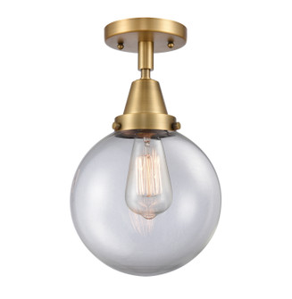 Caden One Light Flush Mount in Brushed Brass (405|447-1C-BB-G202-8)