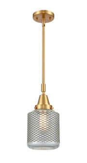 Caden One Light Mini Pendant in Satin Gold (405|447-1S-SG-G262)