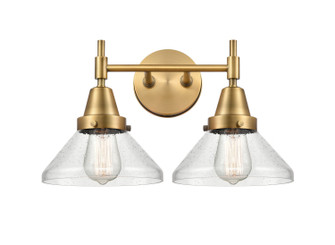 Caden Two Light Bath Vanity in Brushed Brass (405|447-2W-BB-G4474)