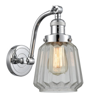 Franklin Restoration One Light Wall Sconce in Polished Chrome (405|515-1W-PC-G142)