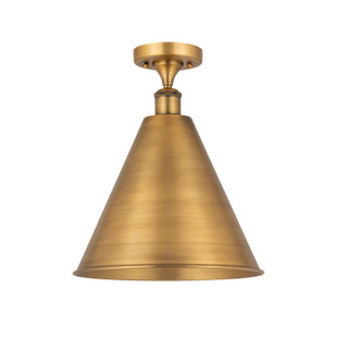 Ballston LED Semi-Flush Mount in Brushed Brass (405|516-1C-BB-MBC-16-BB-LED)